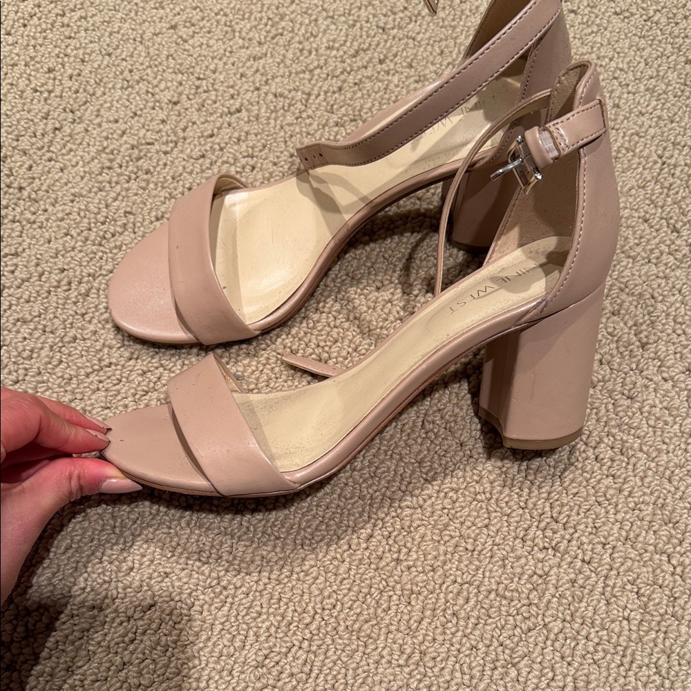Nine West Blush Block Heel Sandals
